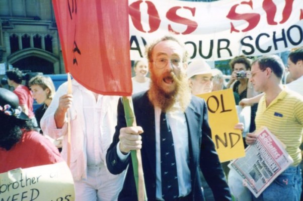 school sos protest 1990